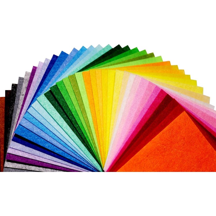 42PCS Colored Felt Fabric Sheets, 6 x 6 inches Macdori Craft Felt Squares for DIY Craft and Sewing Projects