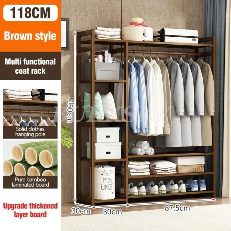 Hanger Furniture Clothes Rack Coat Clothing Rack Wardrobe System Stand Hangers For Clothes Shelf Storage Wall Shelve For Bedroom