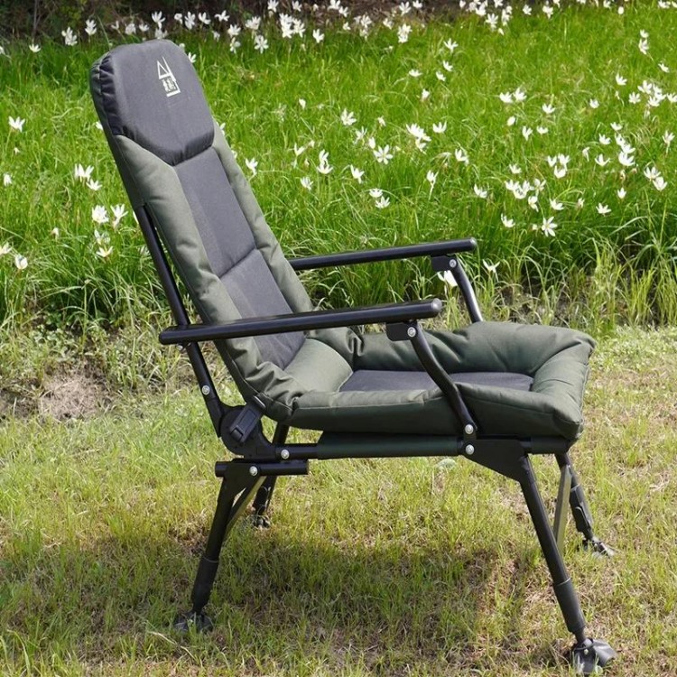 Lightweight Chair Folding Hiking Fishing Leisure Beach Camping Patio Furniture Convenient Armchairs with Backrest