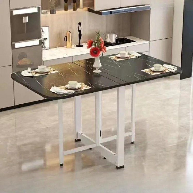 Foldable Simple Home Dining Table Modern Kitchen Retractable Rectangular Table Organizer Coffee Tables