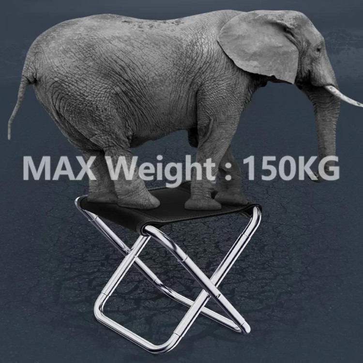 Camping Portable Folding Aluminum Foldable Fishing Chair Stool Seat Hiking Tools Picnic Camping Stool MIni Storage