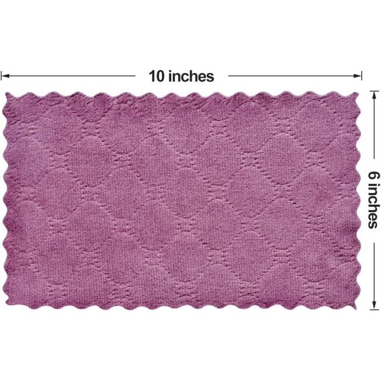 Small Reusable Cleaning Cloths, 6 x 10 inch, Super Absorbent Multipurp