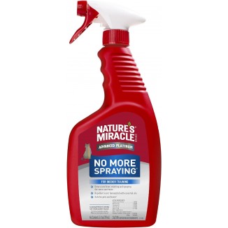 Nature's Miracle Advanced Platinum No More Spraying, 24 Ounces, Helps Discourage Repetitive Cat Spraying