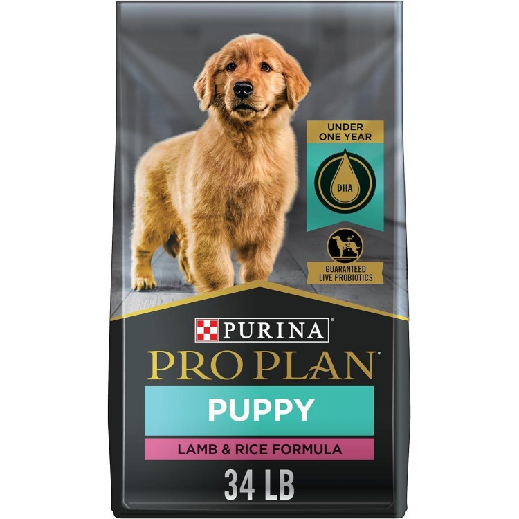 Purina Pro Plan High Protein Puppy Food DHA Lamb & Rice Formula - 34 lb. Bag