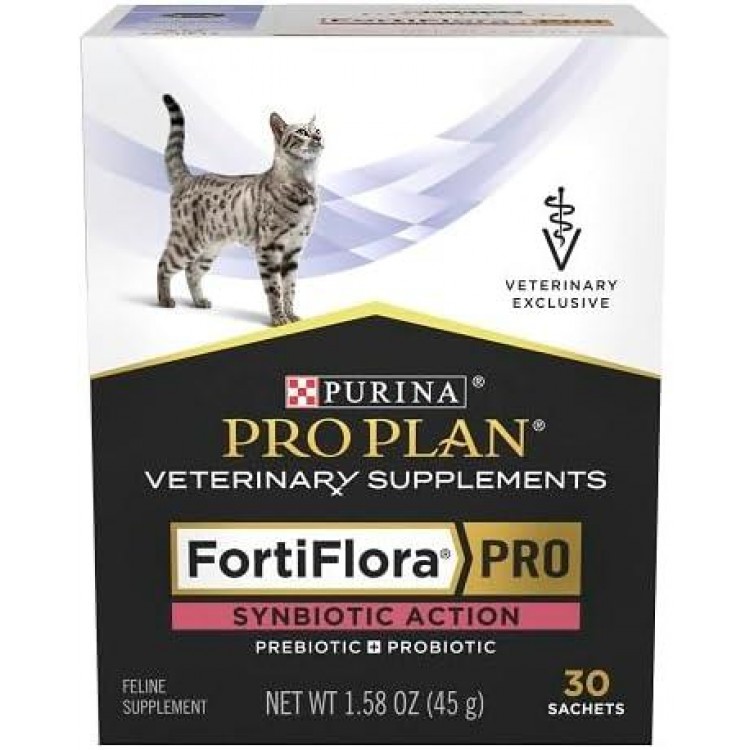 Purina FortiFlora SA Synbiotic Action Feline Probiotic Supplement 1 Box (30 sachets)