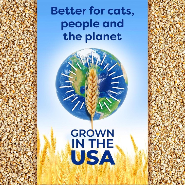 Natural Wheat Multi-Cat Litter, Superior Clumping with Odor Neutralizing Enzymes, 25 Pound Bag