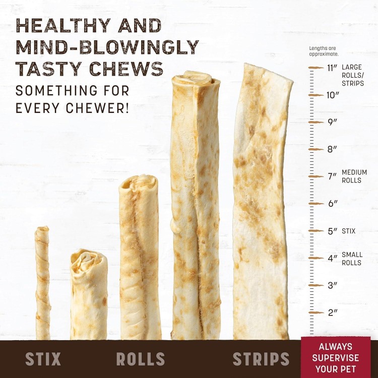 Earth Animal No Hide Stix Beef Flavored Natural Rawhide Free Dog Chews Long Lasting Dog Chew Sticks | Dog Treats for Small Dogs and Cats | Great Dog Chews for Aggressive Chewers (3 Pack)