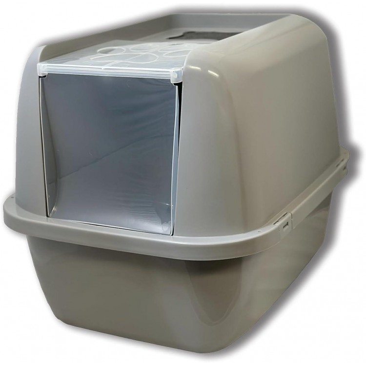 Van Ness Pets EZ Clean Jumbo Covered Cat Litter Box with Flip Top Odor Door Lid