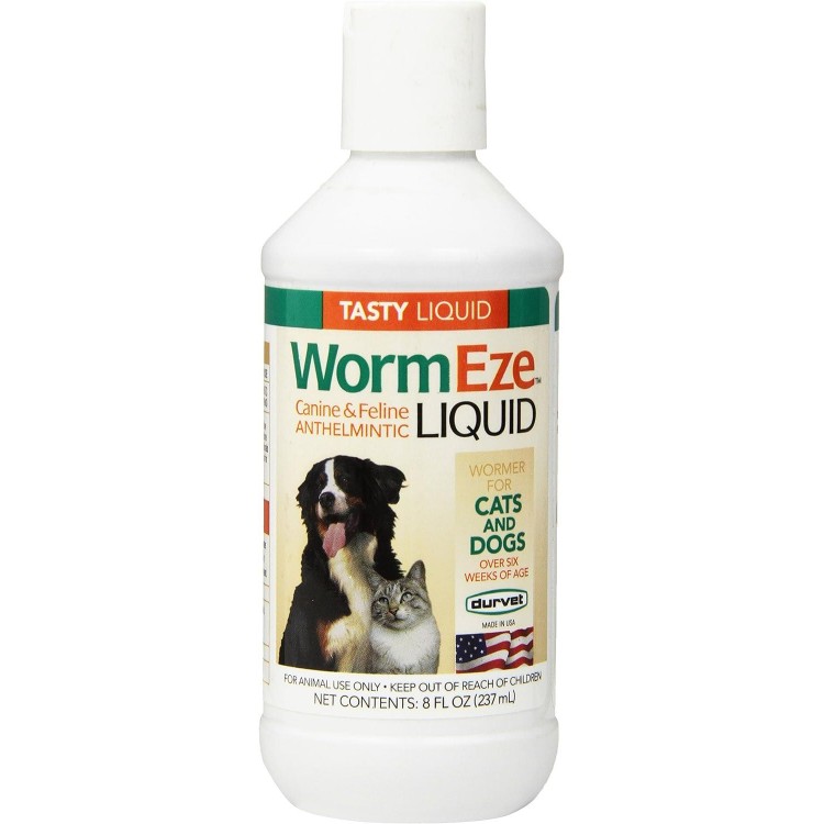 Durvet WormEze Liquid Canine & Feline Antihelmintic, 8 oz