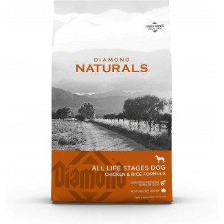 Diamond Naturals All Life Stages Chicken and Rice Formula Dry Dog Food Protein from Real Chicken, and Probiotics 40 Pound (Pack of 1)