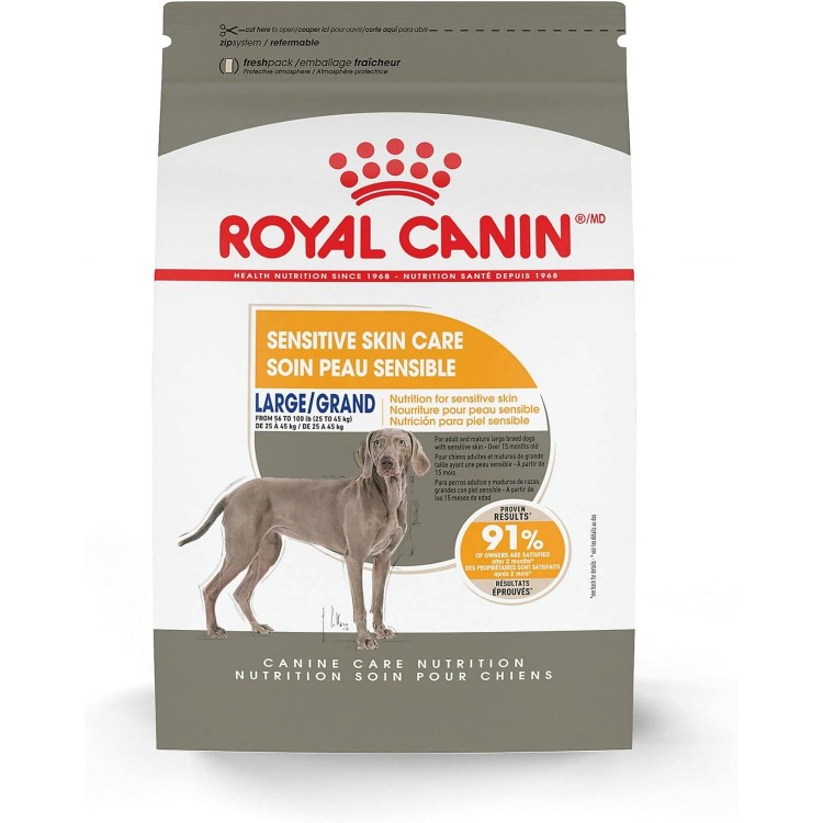 Royal Canin Large Sensitive Skin Care Dry Dog Food, 30 lb bag