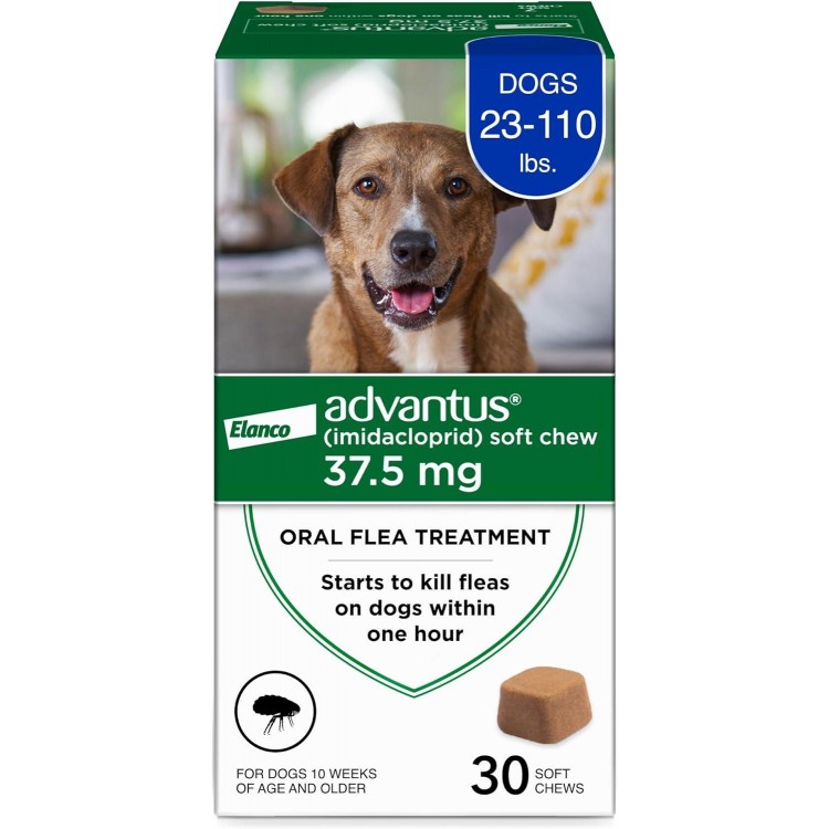 Dog Advantus Chewable Flea Treatment for Dogs 23 - 110 lbs. | 30 ct.