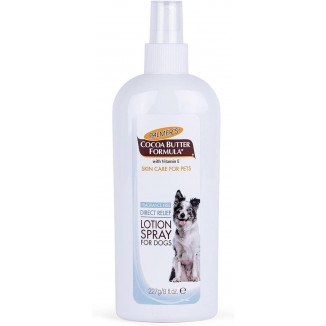 Palmer's for Pets Cocoa Butter Formula Direct Relief Lotion Spray for Dogs with Vitamin E | Fragrance Free Dog Lotion for Dry Itchy Skin Spray On Lotion for Dogs - 8 oz (FF15584)