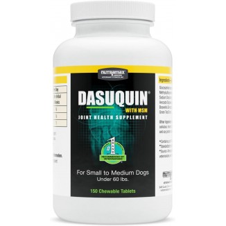 Nutramax Dasuquin with MSM Joint Health Supplement for Small to Medium Dogs - With Glucosamine, MSM, Chondroitin, ASU, Boswellia Serrata Extract, and Green Tea Extract, 150 Chewable Tablets