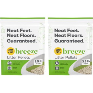 Purina Tidy Cats Litter, Breeze Litter Pellets to be Used with Breeze Litter System, Prevents Dust and Tracking, 3.5 LB Each (Pack of 2)