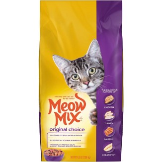 Meow Mix Original Choice Dry Cat Food, 6.3 Pound, Complete & Balanced Nutrition