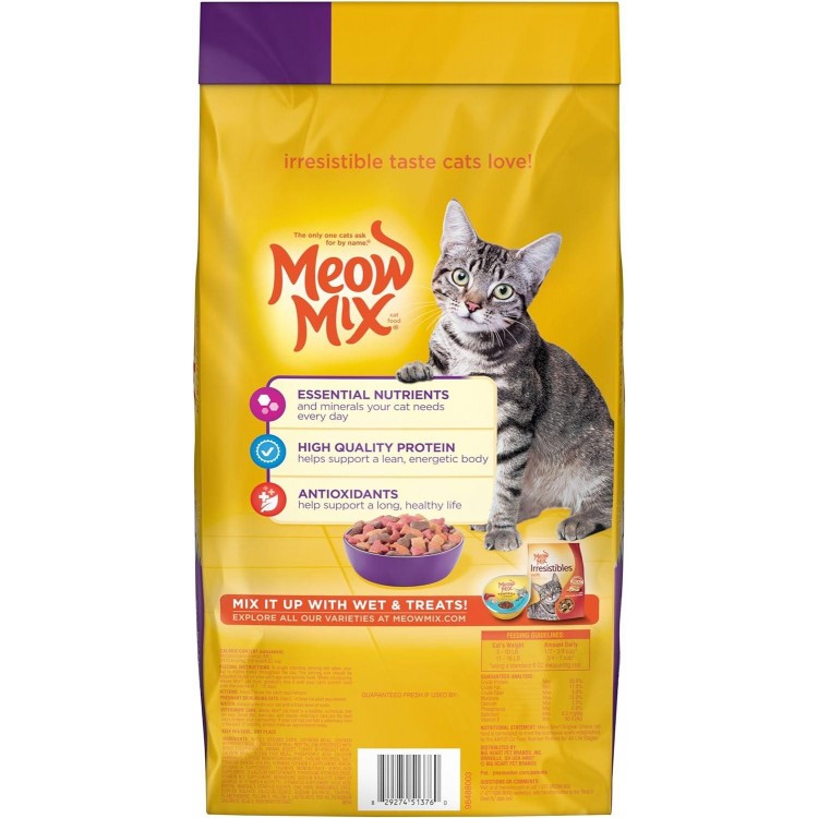 Meow Mix Original Choice Dry Cat Food, 6.3 Pound, Complete & Balanced Nutrition