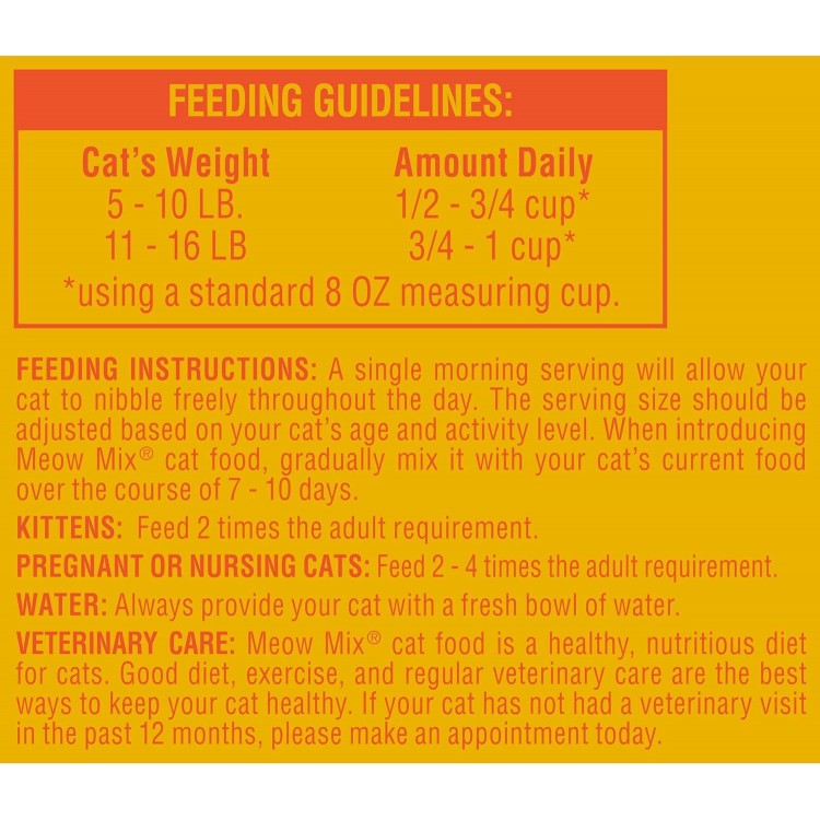 Meow Mix Original Choice Dry Cat Food, 6.3 Pound, Complete & Balanced Nutrition