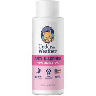 Under the Weather Anti-Diarrhea Liquid - Cat Anti Diarrhea Medication (4 oz Bottle)