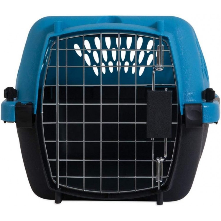 Petmate Pet Porter Fashion Dog Kennel 19, Scuba Blue, for Pets up to 10lbs, Made in USA