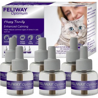 FELIWAY Optimum, Enhanced Calming Pheromone 30-day Refill – 6 Pack