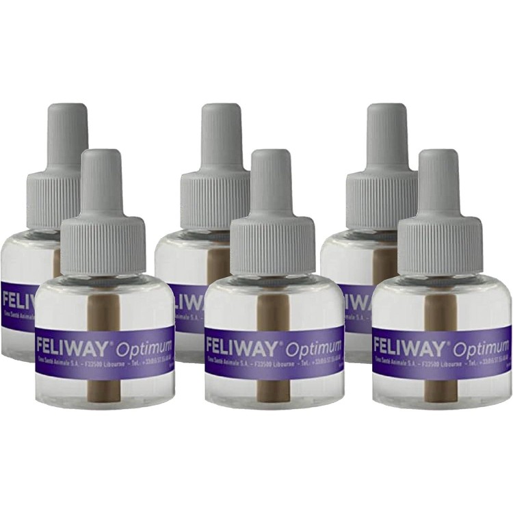 FELIWAY Optimum, Enhanced Calming Pheromone 30-day Refill – 6 Pack