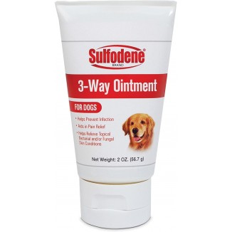 Sulfodene Dog Wound Care Ointment, Relieves Pain & Prevents Infection For Dog Cuts, Scrapes, Bites and Injuries, 2 Ounce