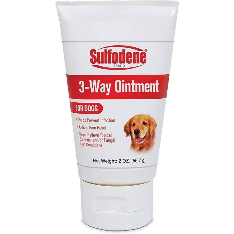 Sulfodene Dog Wound Care Ointment, Relieves Pain & Prevents Infection For Dog Cuts, Scrapes, Bites and Injuries, 2 Ounce