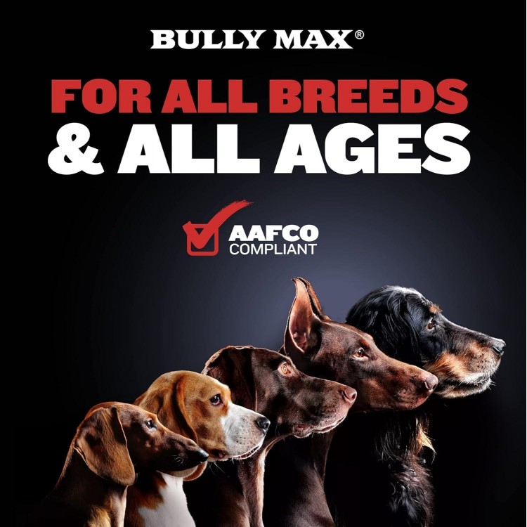 Bully Max 25/11 High Protein & Low Fat Dry Lamb Dog Food 5lbs. Bundle with Muscle Builder Power 60 Chewable Tabs for Puppies & Adult Dogs, All Breeds & Ages