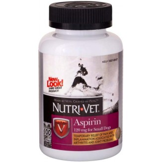 Nutri-Vet K9 Dog Aspirin for Small Dogs 100ct