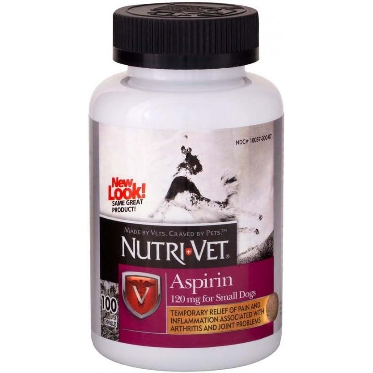 Nutri-Vet K9 Dog Aspirin for Small Dogs 100ct