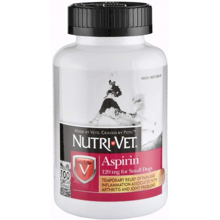 Nutri-Vet K9 Dog Aspirin for Small Dogs 100ct