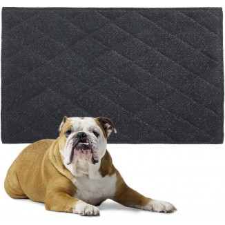 HOMBYS Chew Proof Dog Crate Pad Mat, 23x17 Indestructible Kennel Pad for Aggressive Chewers, Durable and Water Resistant Teething Puppy Crate Mats for Dogs Cages