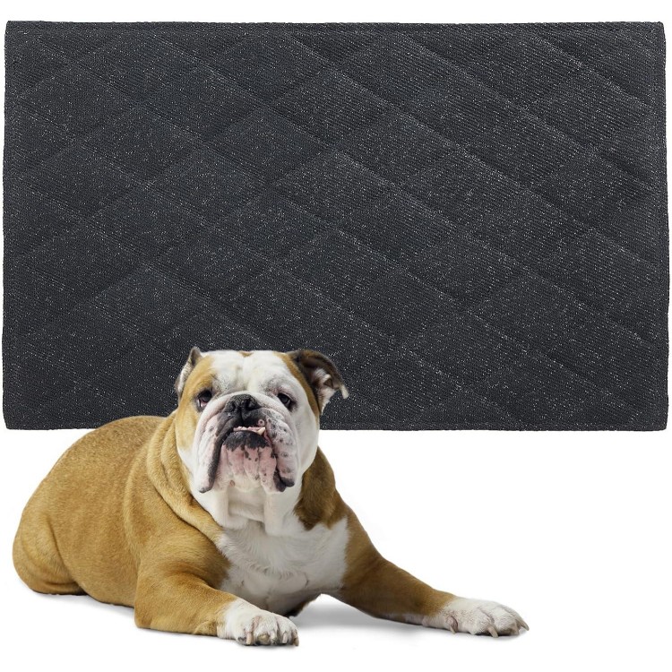 HOMBYS Chew Proof Dog Crate Pad Mat, 23x17 Indestructible Kennel Pad for Aggressive Chewers, Durable and Water Resistant Teething Puppy Crate Mats for Dogs Cages