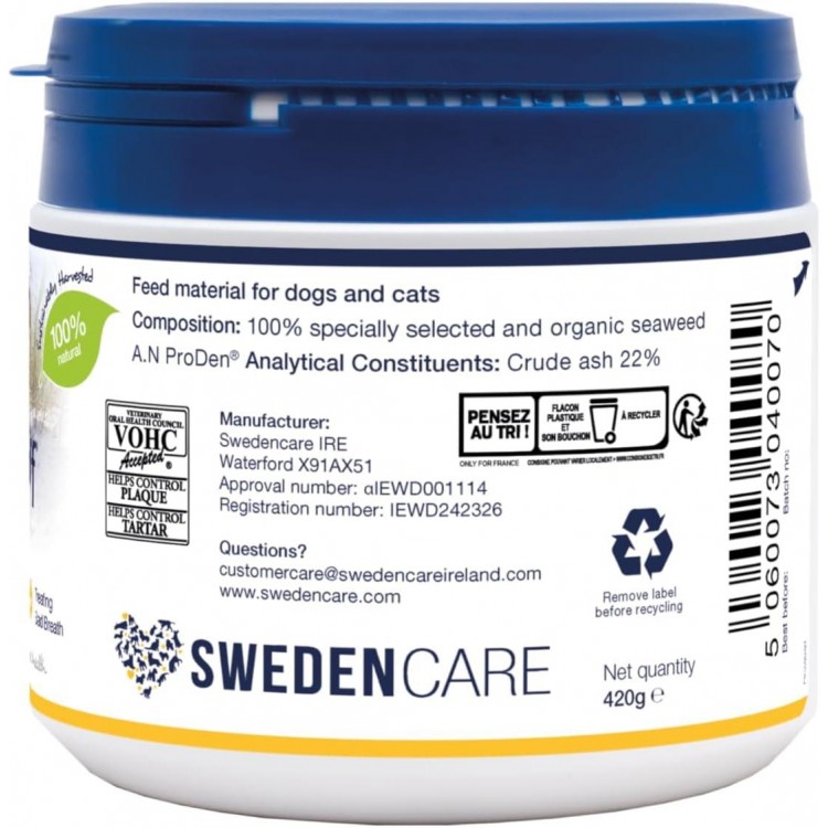 ProDen PlaqueOff Powder – Supports Normal, Healthy Teeth, Gums, and Breath Odor in Pets – 420 g