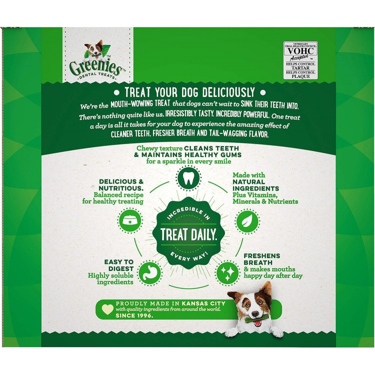 Greenies Original Large Natural Dental Care Dog Treats, 54 oz. Pack (34 Treats)