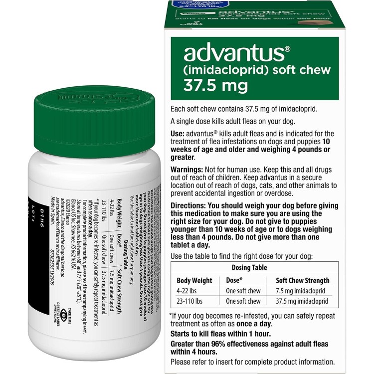 Dog Advantus Chewable Flea Treatment for Dogs 23 - 110 lbs. | 7 ct.