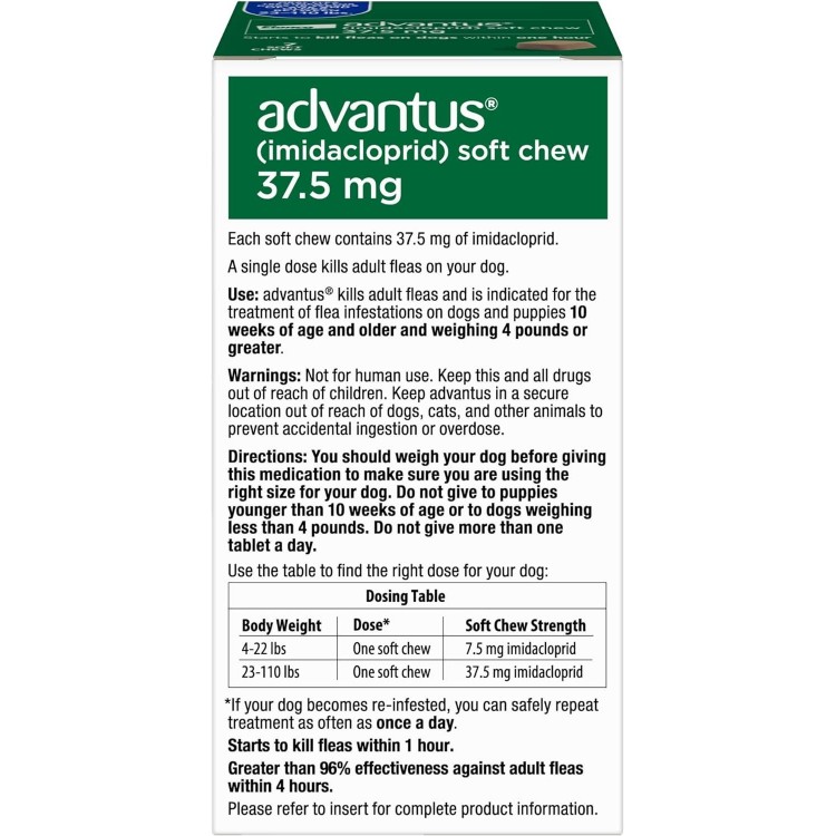 Dog Advantus Chewable Flea Treatment for Dogs 23 - 110 lbs. | 7 ct.