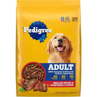 Pedigree Complete Nutrition Adult Dry Dog Food, Grilled Steak & Vegetable Flavor, 18 lb. Bag