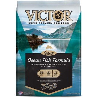 Victor Super Premium Dog Food – Select - Ocean Fish Formula – Gluten Free Dry Dog Food for All Normally Active Dogs of All Life Stages, 15lbs