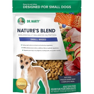 Dr. Marty Nature's Blend Adult Small Breed Freeze-Dried Raw Dog Food 16 oz, 1 Pound (Pack of 1)