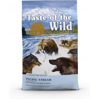 Taste of the Wild Pacific Stream Grain-Free Dry Dog Food with Smoke-Flavored Salmon 28lb