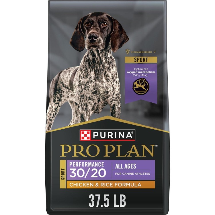 Purina Pro Plan High Calorie, High Protein Dry Dog Food, 30/20 Chicken & Rice Formula - 37.5 lb. Bag