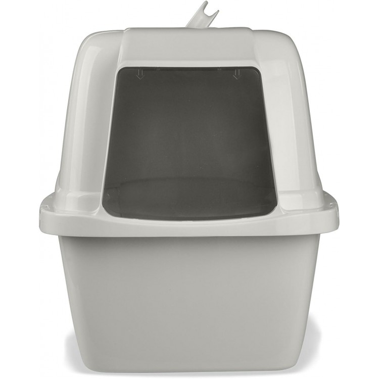 Van Ness Pets Odor Control Large Enclosed Cat Litter Box, Hooded, Pearl, CP6