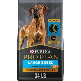 Purina Pro Plan Joint Health Large Breed Dog Food, Shredded Blend Chicken & Rice Formula - 34 lb. Bag