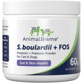 Pet Probiotics - S. boulardii + FOS Probiotic and Prebiotic Powder for Dogs and Cats 60g