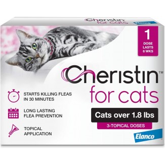 Cat Cheristin Cat Flea Treatment & Prevention for Cats | 1 Topical Dose Provides Up to 6 Weeks of Coverage | 3 ct.