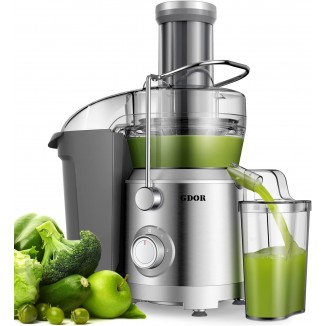 GDOR 1300W Juicer Machines Plus with Larger 3.2” Feed Chute, Titanium Enhanced Cut Disc Centrifugal Juice Extractor, Full Copper Motor Heavy Duty, for Whole Fruits, Veggies, Dual Speeds, BPA-Free