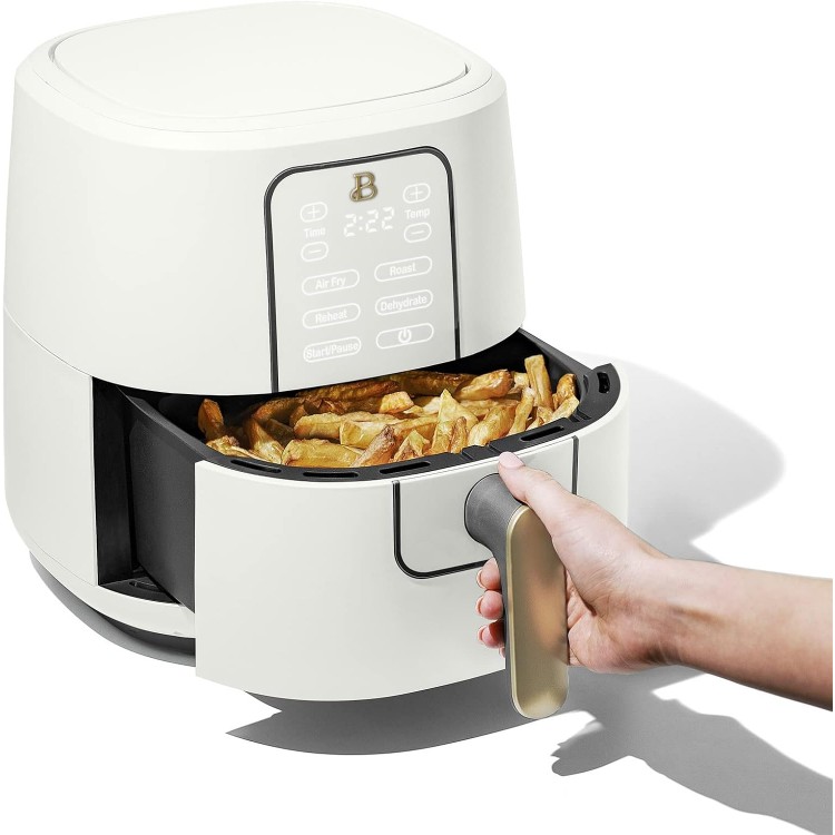 Quart Touchscreen Air Fryer, White Icing by Drew Barrymore