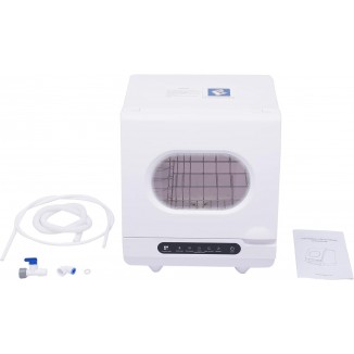 Portable Countertop Dishwasher 5 Wash Programs 360°Dual Spray Countertop Dishwasher Deep Cleaning Automatic Dishwasher For Apartments Dormitories Boats And Campers